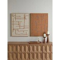 The Very Collection Set Of 2 Embroidered Textured Canvas 60X80Cm - Fsc Certified
