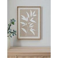 The Very Collection White Flower Framed Canvas 50X70Cm - Fsc Certified