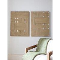The Very Collection Set Of 2 Brown Woven Fabric Canvas 60X80Cm - Fsc Certified