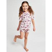 Brand Threads Hello Kitty Girls Short Pyjama Set