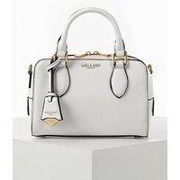Luella Grey Lilian Small Barrel Crossbody In White
