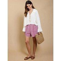 Little Mistress Gingham Shorts - Pink