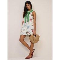 Nobodys Child Henley Mini Dress - White