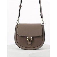 Luella Grey Venetia Small Saddle Crossbody In Camel