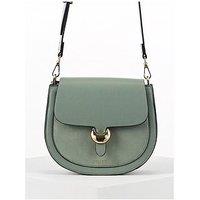 Luella Grey Venetia Small Saddle Crossbody In Spearmint Green