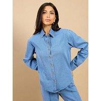 Little Mistress Denim Shirt - Blue