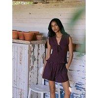 Nobodys Child Joppa Elasticated Shorts - Plum