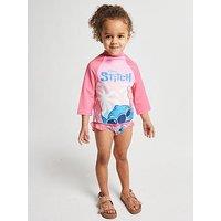 Brand Threads Girls Stitch Swim Set