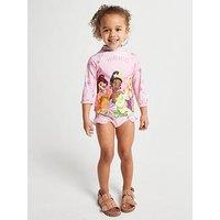 Brand Threads Girls Disney Princess Swim Set