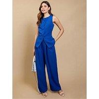 Little Mistress Wide Leg Trousers - Blue