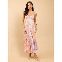 Little Mistress Blur Print Maxi Dress