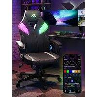 X Rocker Tempest Rgb Ergonomic Pc Gaming Chair With Led Lights - Black
