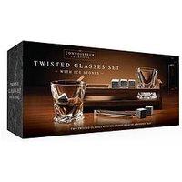 Menkind Twisted Glasses Gift Set With Ice Stones