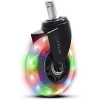 Trust Gxt701 Gel Gaming Chair Wheels With Led Illumination