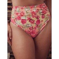 Ted Baker B By Floral Hi Waist Bikini Brief - Pink