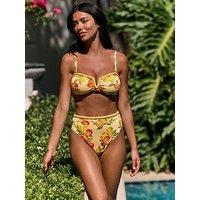 B By Ted Baker Fruit Print Top - Yellow