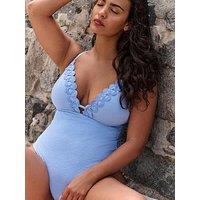 B By Ted Baker Plunge Swimsuit - Blue