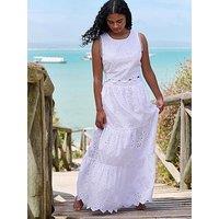 B By Ted Baker B By Broidery Skirt - White