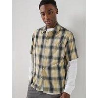 Double A By Wood Wood Cooper Short Sleeve Shirt - Green