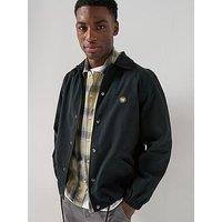 Double A By Wood Wood Sigurt Cotton Coach Jacket - Black