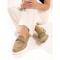 Yours Curve Extra Wide Fit Snaffle Trim Loafer - Cream