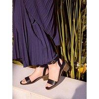 Yours Curve Extra Wide Fit Casual Mid Block Heels - Black