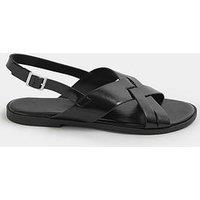 Yours Curve Extra Wide Fit Cross Over Sandals