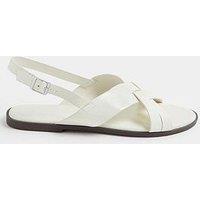 Yours Curve Extra Wide Fit Cross Over Sandals