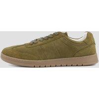The Very Collection Mens Suede Plimsole Trainer - Khaki