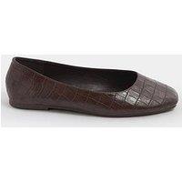 Yours Extra Wide Fit Square Toe Ballet Pump