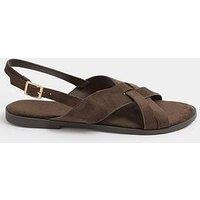 Yours Curve Extra Wide Fit Cross Over Sandals