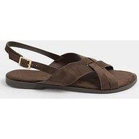 Yours Curve Wide Fit Cross Over Sandals