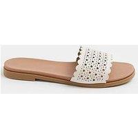 Yours Curve Wide Fit Laser Cut Out Mule