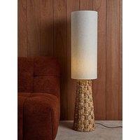 The Very Collection Seagrass Check Woven Floor Lamp