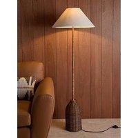 The Very Collection Floor Lamp With Rattan Base