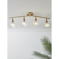 The Very Collection Ribbed Glass 4 Light Bar