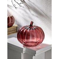 The Very Collection Glass Pumpkin - Plum