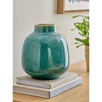 The Very Collection Reactive Glaze Vase - Blue