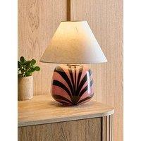 The Very Collection Striped Glass Table Lamp