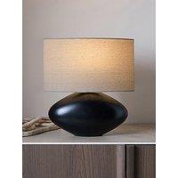 Michelle Keegan Home Pebble Base Wooden Table Lamp - Pine Wood