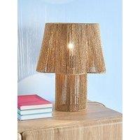 The Very Collection String Table Lamp With Fluted Shade