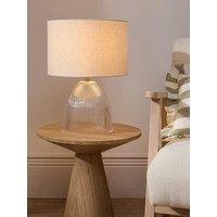 The Very Collection Ribbed Glass Table Lamp
