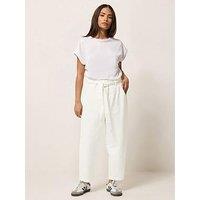 Pixiegirl Petite Belt Paperbag Barrel Jeans