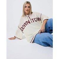 Yours Curve Downtown Sport Top - White