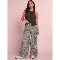 Pixiegirl Petite Animal Wide Leg Jeans