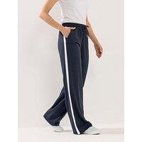 Long Tall Sally Contrast Piped Jogger 34" - Blue
