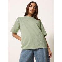 Pixiegirl Petite Puff Paisley T-Shirt - Green