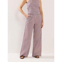 Long Tall Sally Tall Gingham Wide Leg Trousers 36"