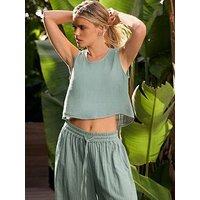 Pixiegirl Petite Cheesecloth Button Top