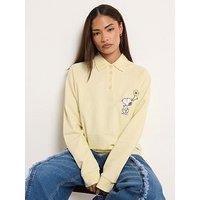 Pixiegirl Petite Snoopy Buttercup Sweatshirt - Yellow